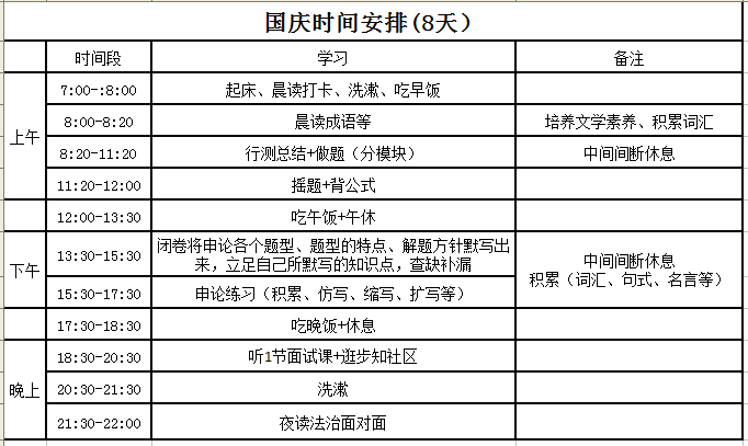 "国庆假期"走起来,天天学习爽歪歪(国庆假期安排8天)